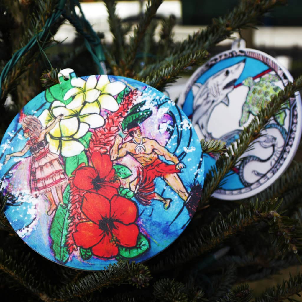 Ornaments by Lupelele Students Adorn Christmas Trees in DC Talanei