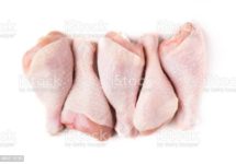 uncooked-chicken-legs-in-row-isolated-on-white-background-top-view