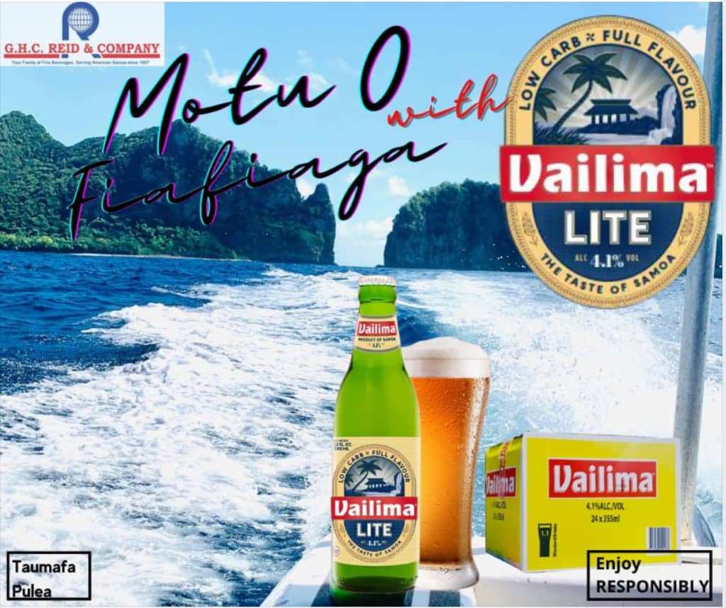 Vailima Beer in a can? Talanei