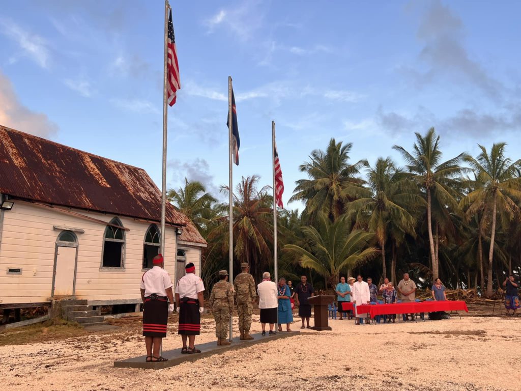 Low key celebration for Swains Island Flag Day