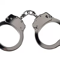 steel-handcuffs-isolated-on-the-white-background