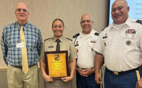 Major Siimoa Galoia is 8th Brigade JROTC Instructor of the Year