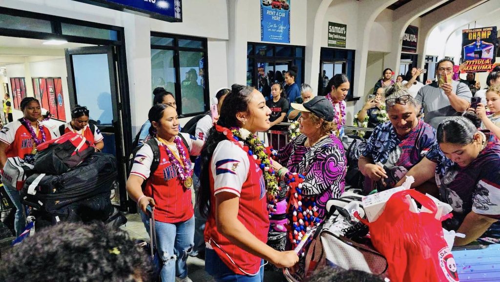 Gold winners in Palau welcomed home