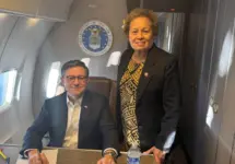 congresswoman-amata-with-speaker-of-the-house-mike-johnson-on-a-codel-flight-jan-24-2026