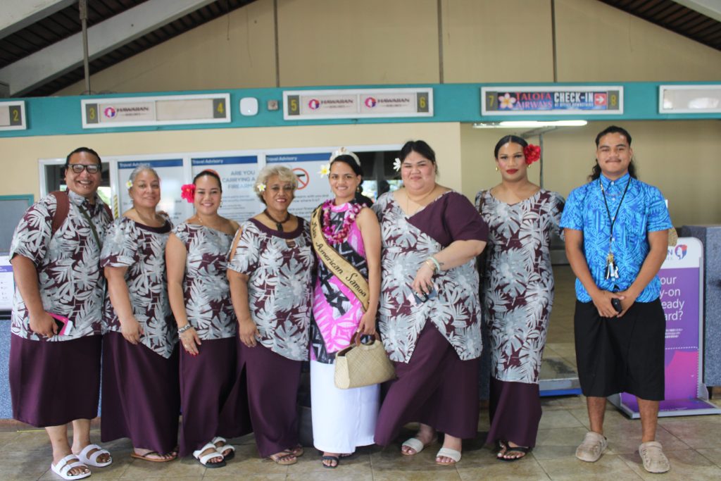 Send-off for Miss American Samoa!