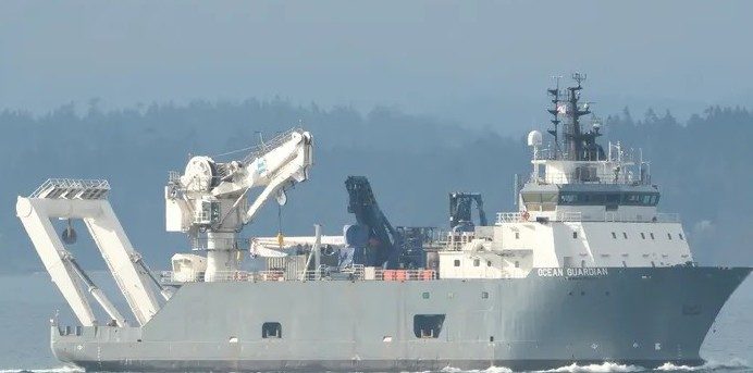 Vessel arrives to carry out survey to map waters off AS