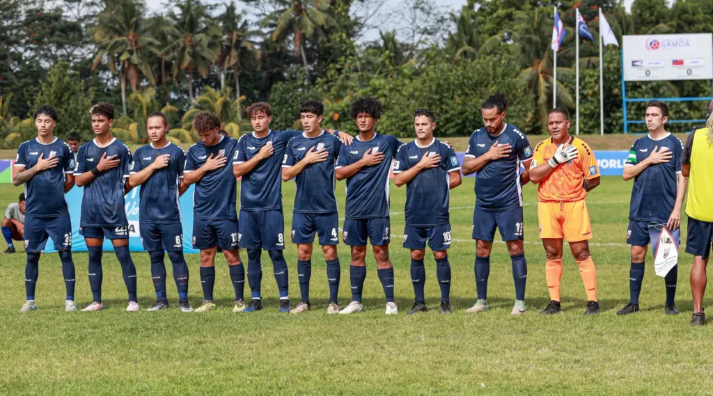 AS National Men’s Soccer Team scores in first historic match outside Oceania