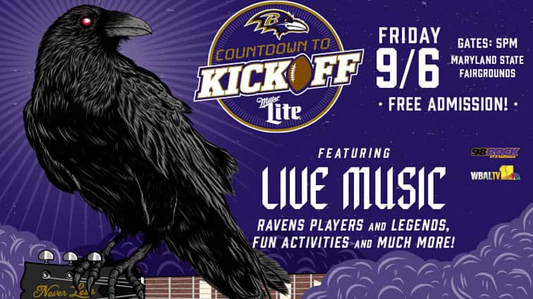 Ravens Announce Free Countdown To Kickoff Event