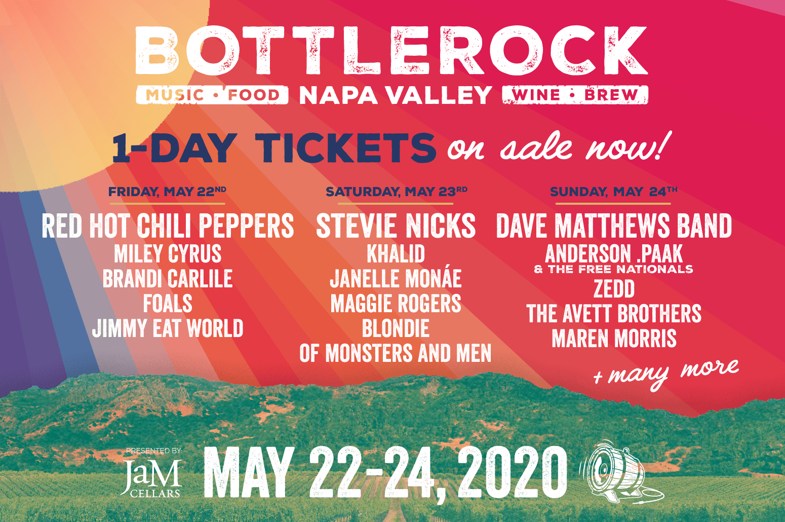 bottlerock tshirts