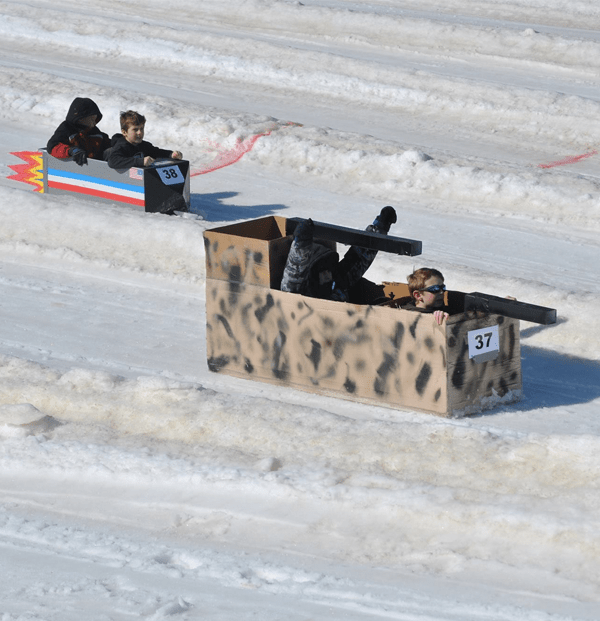 Cedar Ridge Adventures Great Cardboard Sled Derby