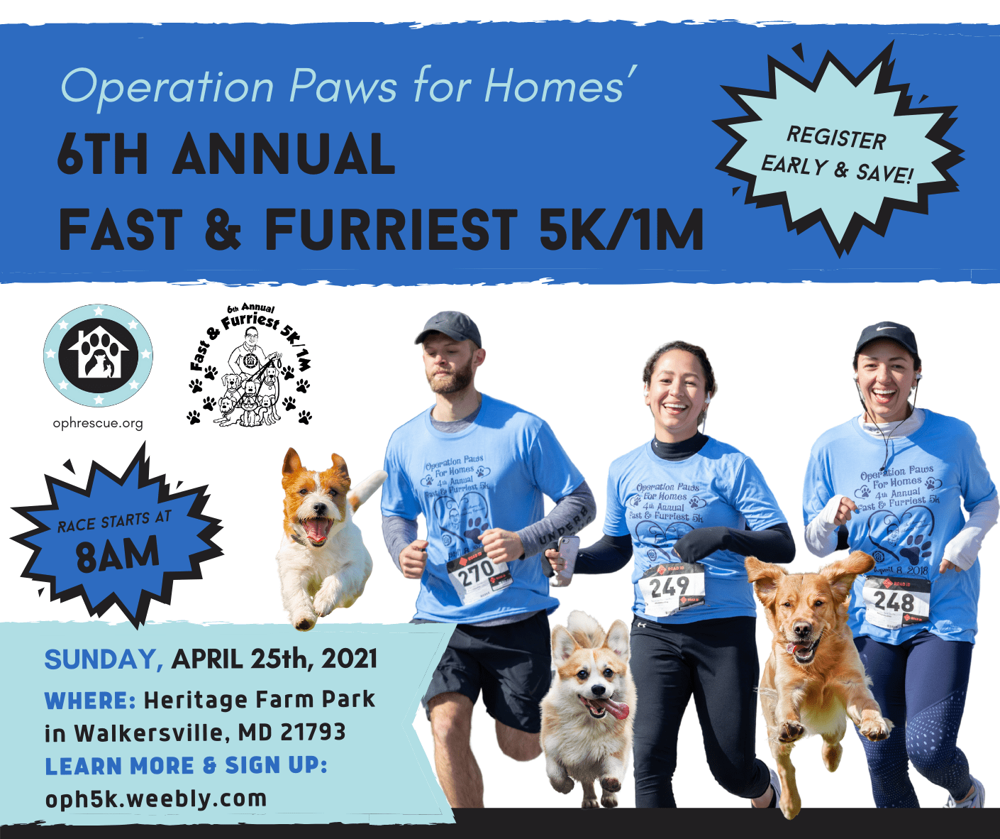 6th Annual Fast & Furriest 5K/1M