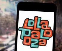 Lollapalooza Music Festival logo on the mobile device. March 26^ 2019^ Brazil