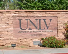 Las Vegas^ Nevada - July 4 2020: UNLV Sign