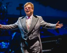 Elton John performs live at Van Andel Arena on the Farewell Yellow Brick Road Tour; GRAND RAPIDS^ MICHIGAN / USA - October 15^ 2018