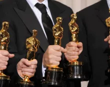 Oscars being held by winners. - the 80th Annual Academy Awards at the Kodak Theatre^ Hollywood. February 24^ 2008