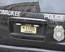 Milwaukee^ WI^ USA - June 11^ 2023: Milwaukee Police emergency patrol vehicle