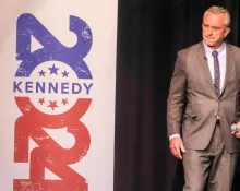 Independent presidential candidate Robert F. Kennedy Jr. in Beverly Hills^ Calif.^ on Aug. 3^ 2023.