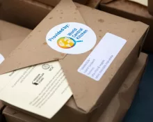 Boxed free meals from World Central Kitchen