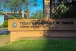 Texas department of public safety building sign. Austin^ Texas U.S.A. - April 11^ 2021