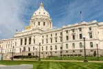 Exterior of the Minnesota State Capitol Building^ built between 1896 and 1905^ in St. Paul^ Minnesota^ USA.