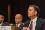 Former FBI Director James Comey testifies in front of the Senate Intelligence Committee during hearing in the Hart Senate Office building Washington DC^ USA^ June 8^ 2017