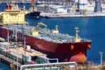 large tankers unloading crude oil
