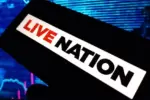 Live Nation company logo displayed on mobile phone Konskie^ Poland - November 24^ 2024