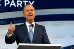 Senator Adam Schiff speaking at the Democratic Party Endorsing Convention in Long Beach^ CA. Long Beach^ CA - Nov 16^ 2019