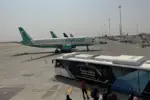 Passengers traveling through King Khalid International Airport Riyadh Airport - flight and booking concept Riyadh ^ Saudi Arabia - Mar 11 2023