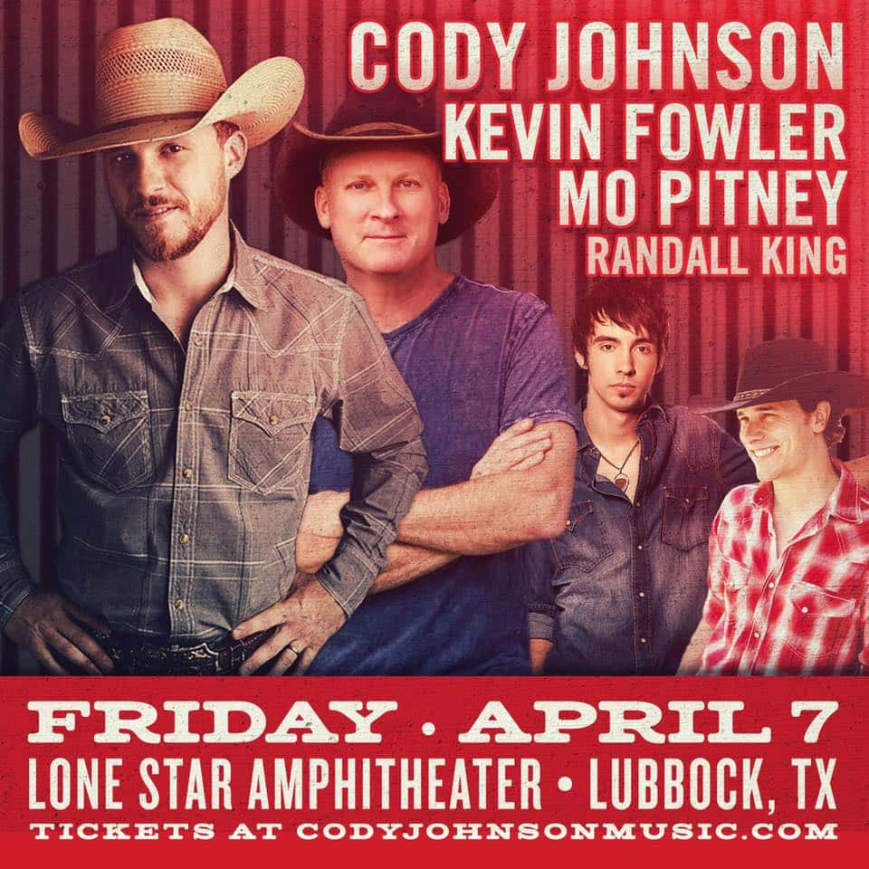 Cody Johnson and Friends this Friday! The Red Dirt Rebel Lubbock, TX