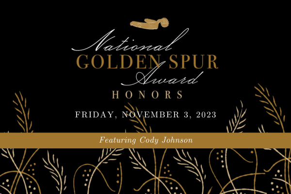NATIONAL GOLDEN SPUR AWARD HONORS WITH CODY JOHNSON - Vimarsana News
