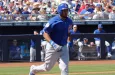 Jeimer Candelario 3rd baseman for the Chicago Cubs at Peoria Sports Complex in Peoria Arizona ^ 2017