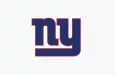 New York Giants^ NFL^ Sports editorial vector logo is printed on white paper.