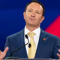 Louisiana Gov Jeff Landry speaks during CPAC Texas 2022 conference at Hilton Anatole