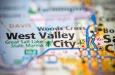 West Valley City. Utah. USA as seen on map