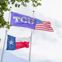 View of the campus of Texas Christian University at Fort Worth^ Texas