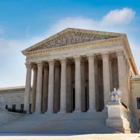 Supreme Court of the United States in Washington DC in a sunny day^ USA