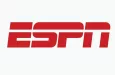 ESPN^ Popular editorial vector logo is printed on white paper.