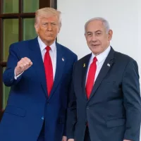 President Donald J Trump welcomes Israeli Prime Minister Benjamin Netanyahu to the White House. Washington^DC^ United States^ April 7 2025