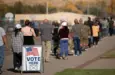 : Voters in the State of Nevada go to the polls on Election Day 2020. Washoe County^ Nevada is the battleground county in the battleground^ swing state. Sparks^ Nevada / USA - November 4 2020