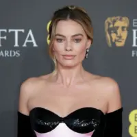 Margot Robbie attends the 2024 EE BAFTA Film Awards at The Royal Festival Hall in London^ England. London^ United Kingdom - February 18^ 2024