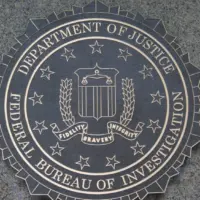 F.B.I. seal of the Department of Justice/Federal Bureau of Investigation located outside the J. Edgar Hoover F.B.I. Building in downtown Washington^ DC