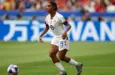 Crystal Dunn during the 2019 FIFA Women's World Cup France Final match between The United State of America and The Netherlands at Stade de Lyon on July 7^ 2019 in Lyon^ France.