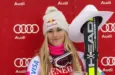 Lindsey Vonn at the 2014 Audi FIS World Cup Super G LAKE LOUISE ALBERTA CANADA ^ DEC 6 2014