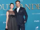 Caitriona Balfe and Sam Heughan arrives for the ‘Outlander’ Season 5 Premiere on February 13^ 2020 in Hollywood^ CA LOS ANGELES - FEB 13: