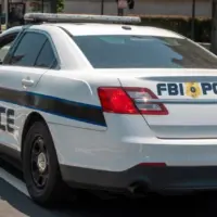 FBI agents in Washington DC. Police FBI car patrolling the streets of the capital. FBI vehicle near the U.S. Capitol. Federal agents. Criminal activity in DC. FBI car near Capitol Hill. Police