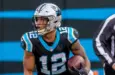 DJ MOORE (12) plays against the visiting Seattle Seahawks at Bank Of America Stadium in Charlotte^ NC. November 25^ 2018