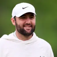 Scottie Scheffler of United States in action during a practice round prior to the 2024 PGA Championship at Valhalla Golf Club on May 13^ 2024 in Louisville^ Kentucky.