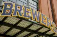 Milwaukee Brewers' American Family Field MLB Baseball stadium entrance Milwaukee^ Wisconsin - May 26^ 2022