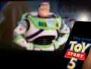 New Disney film Toy Story 5. A man's hand holds a phone with a poster of the new cartoon Toy Story 5 by Pixar. Moscow November 2025.